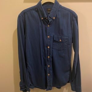J.crew mens long sleeve button down - S - blue